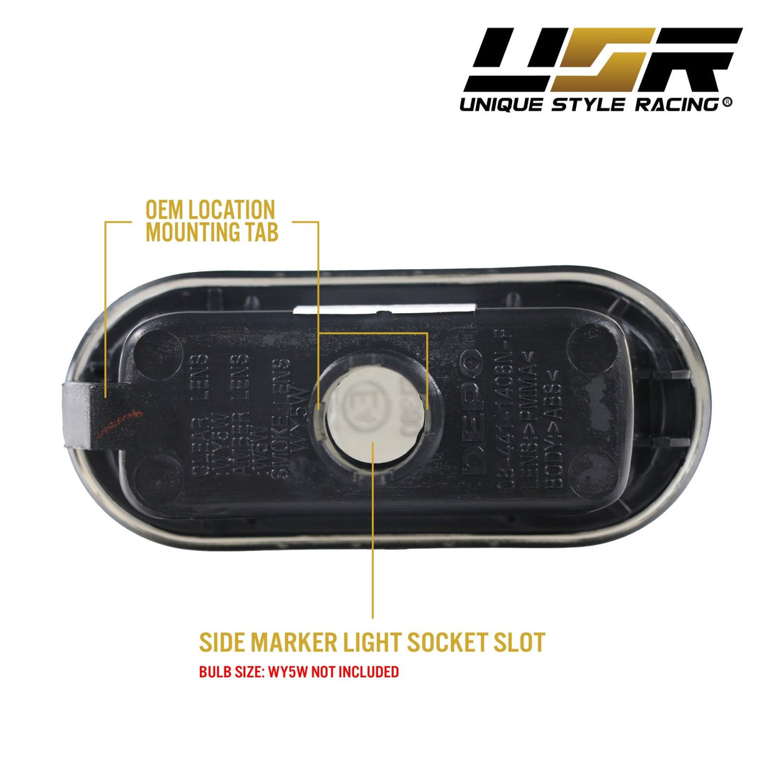 1998-2005 Passat B5 Crystal Black Fender Side Marker Light