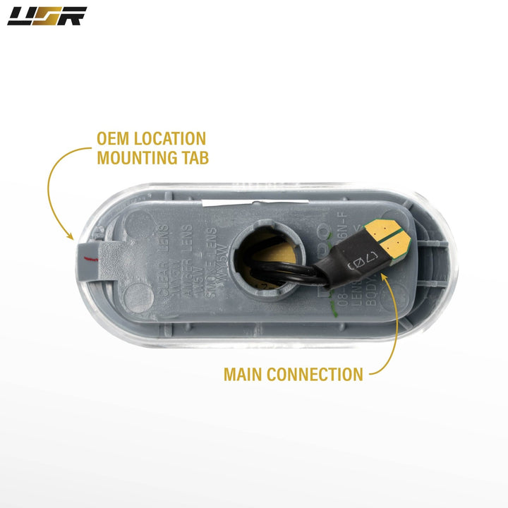 1999 - 2005 VW Golf / GTI / Jetta Mk.4 / 9805 Passat B5 Clear or Smoke Lens Amber LED Fender Side Marker Light