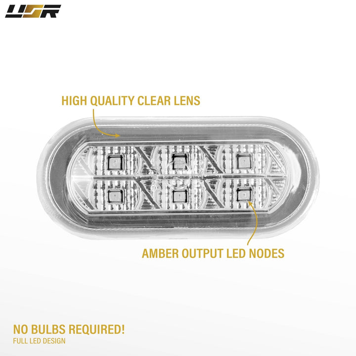 1999 - 2005 VW Golf / GTI / Jetta Mk.4 / 9805 Passat B5 Clear or Smoke Lens Amber LED Fender Side Marker Light