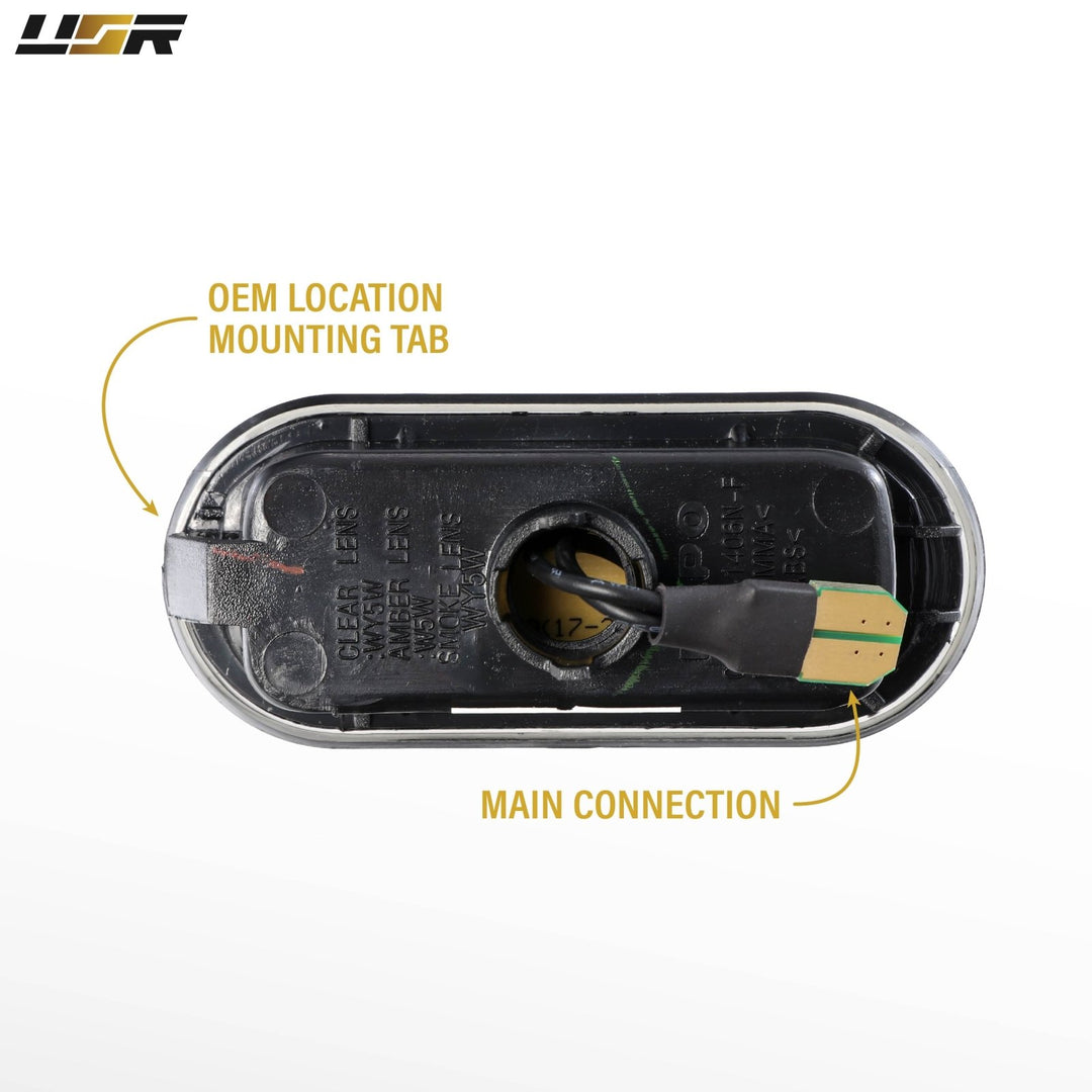 1999 - 2005 VW Golf / GTI / Jetta Mk.4 / 9805 Passat B5 Clear or Smoke Lens Amber LED Fender Side Marker Light