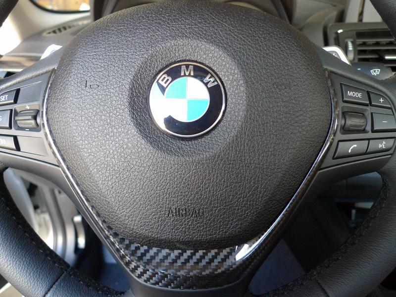 2014 - 2015 BMW 2 Series F22 Carbon Fiber SteerIng Wheel Cover