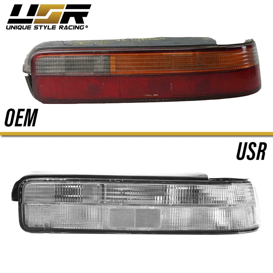 1990 - 1993 Acura Integra 2D Coupe DA DB All Clear JDM Style Tail Lights
