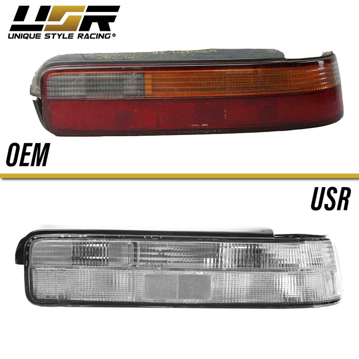 1990 - 1993 Acura Integra 2D Coupe DA DB All Clear JDM Style Tail Lights