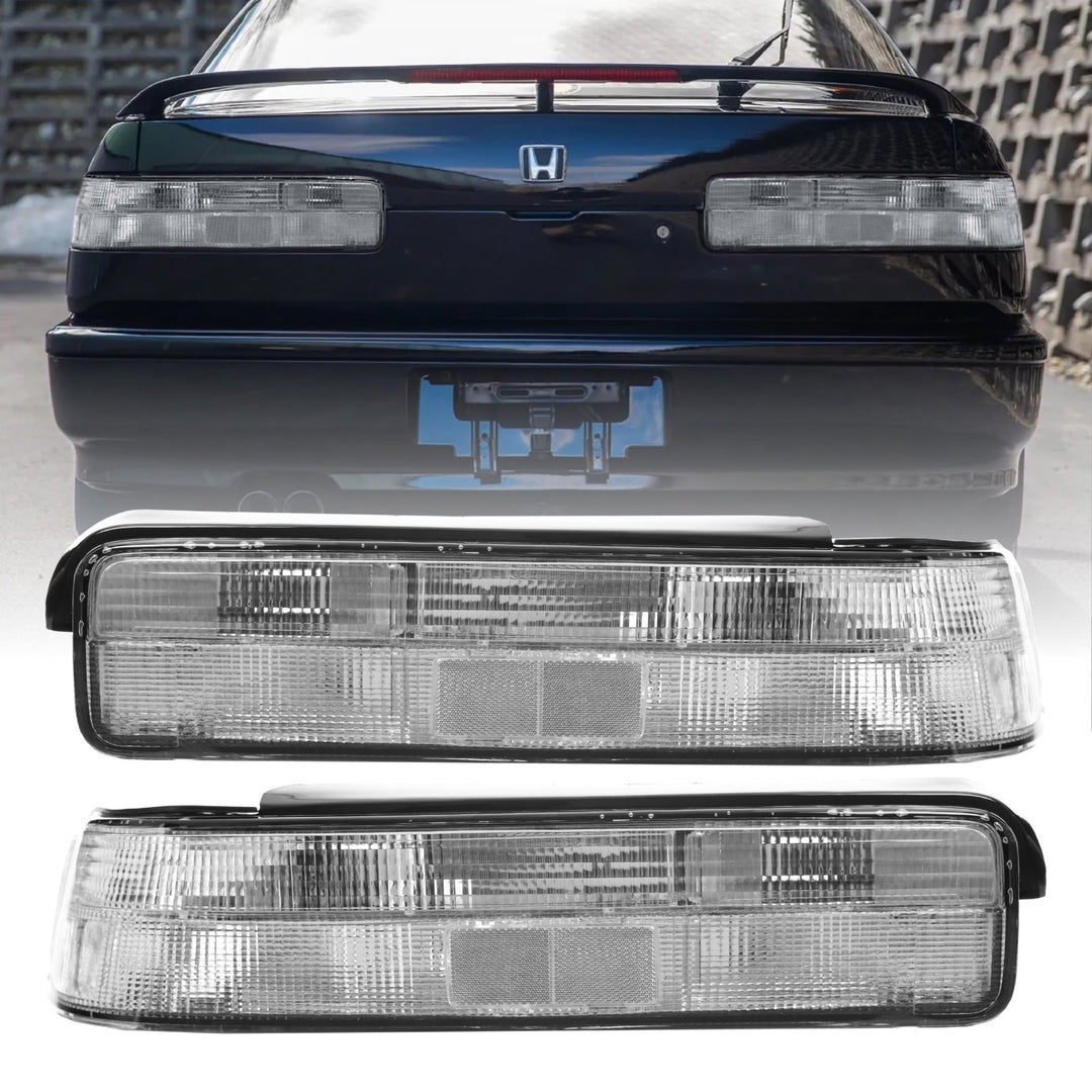 1990 - 1993 Acura Integra 2D Coupe DA DB All Clear JDM Style Tail Lights