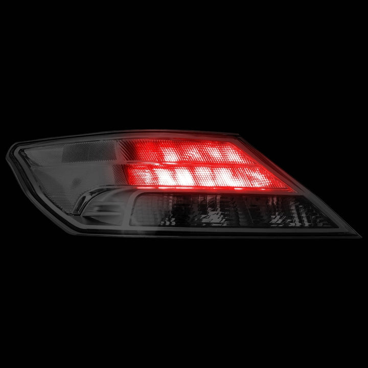 2009 - 2014 Acura TL UA8/UA9 All Clear Lens Built In Red LED Tail Lights