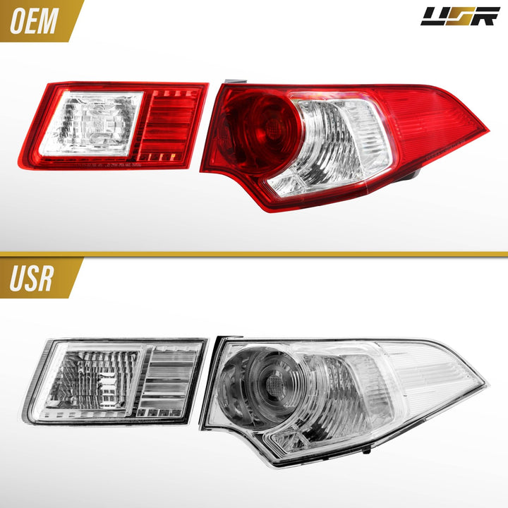 2009-2014 Acura TSX All Clear Lens 4PC Tail Lights
#light-source_incandescent