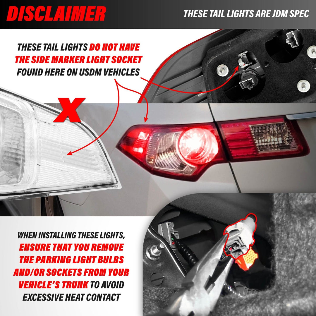 2009-2014 Acura TSX All Clear Lens 4PC Tail Lights
#light-source_incandescent