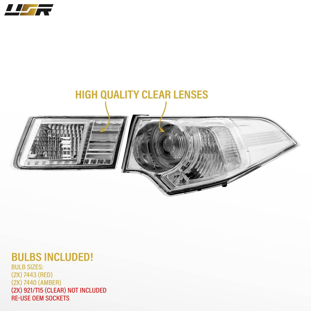 2009-2014 Acura TSX All Clear Lens 4PC Tail Lights
#light-source_incandescent