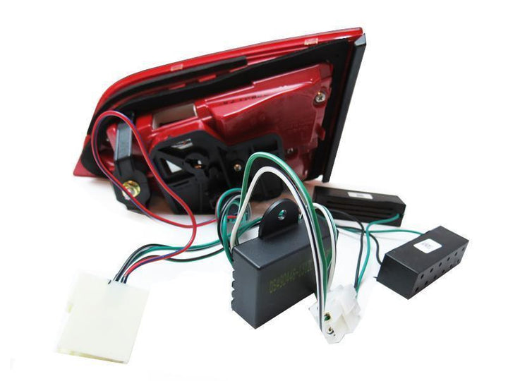 2009 - 2012 Audi A4 / S4 B8 4 Door Sedan RS4 OEM Style Rear 4 Pieces Red/Clear or Red/Smoke LED Tail Light