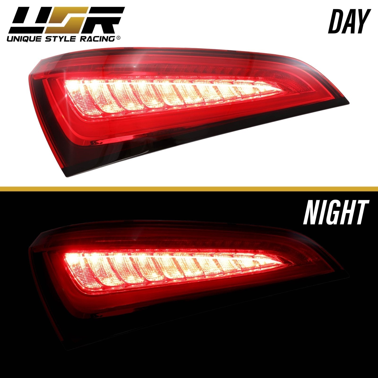 アウディQ5 8R 前期　2008-2012 LEDテールライト テールランプ 外装カスタム アウディQ5 8R 前期 2008-2012 LEDテールライト テールランプ 外装カスタム