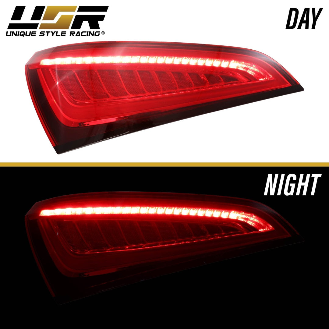 2008 - 2012 Audi SQ5 USA Facelift Style Red Lens FULL LED Upgrade Tail Lights