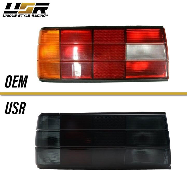 1987 - 1991 BMW E30 2D /4D / Cabrio Euro OE Frosted Smoked OR Red / Smoke Lens Tail Lights