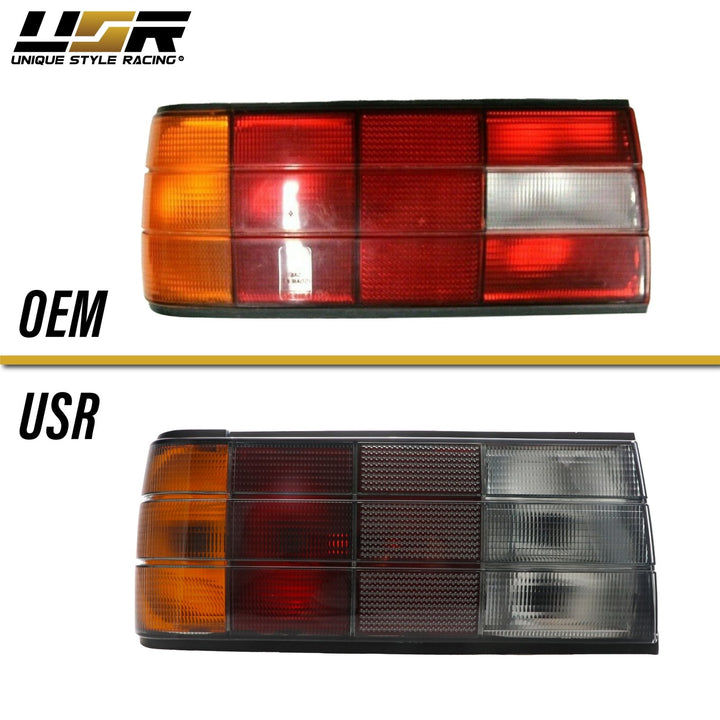 1987 - 1991 BMW E30 2D /4D / Cabrio Euro OE Frosted Smoked OR Red / Smoke Lens Tail Lights