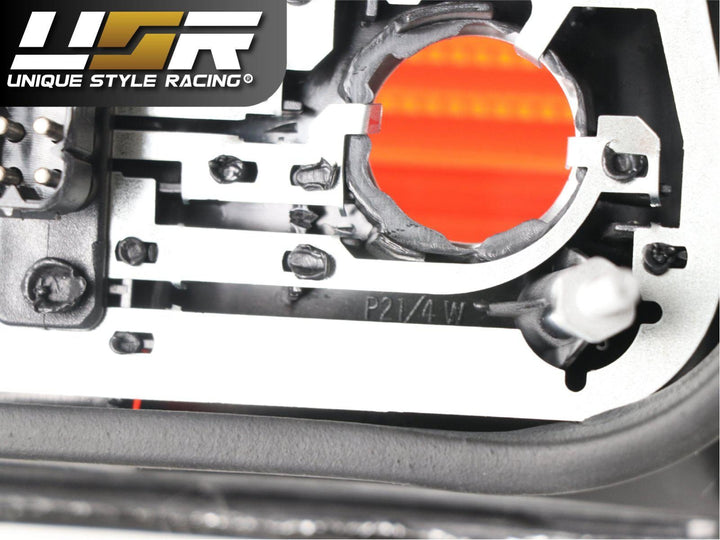 1992 - 1999 BMW E36 3 Series 2D Coupe / Cabrio M3 Euro Smoke Grey Clear Tail Lights