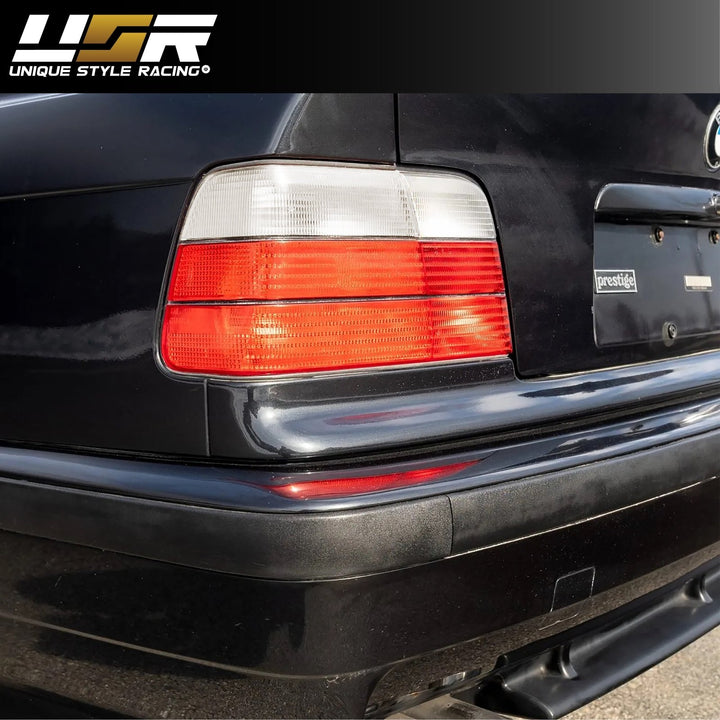 1992-1998 BMW E36 3 Series 4D Sedan Euro OEM Style Red/Clear or Red/Smoke or Full Smoke Rear Tail Light

#lens-color_red-clear-lens
