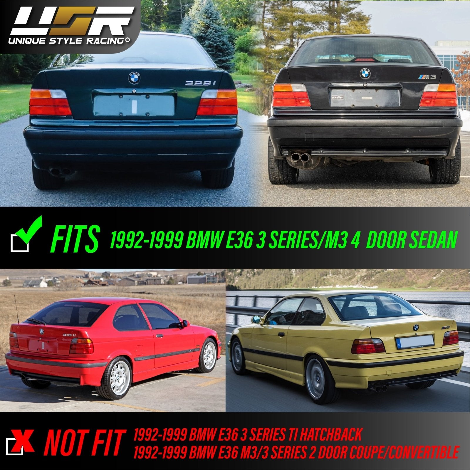 BMW E36 320i 社外テールランプ DEPO Smoked Depo Taillights - e36 m3 