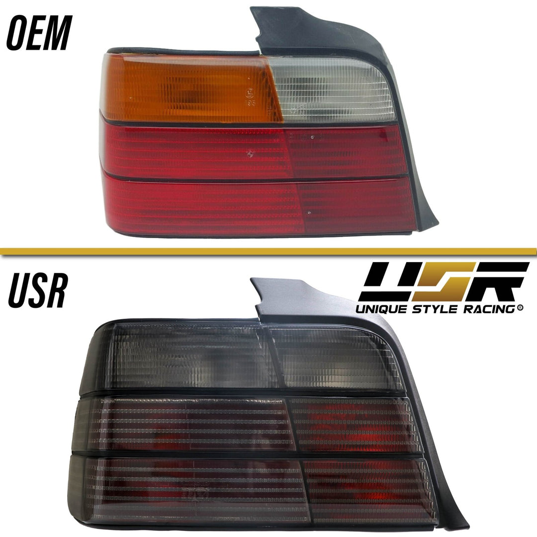1992-1998 BMW E36 3 Series 4D Sedan Euro OEM Style Red/Clear or Red/Smoke or Full Smoke Rear Tail Light

#lens-color_all-smoke-lens
