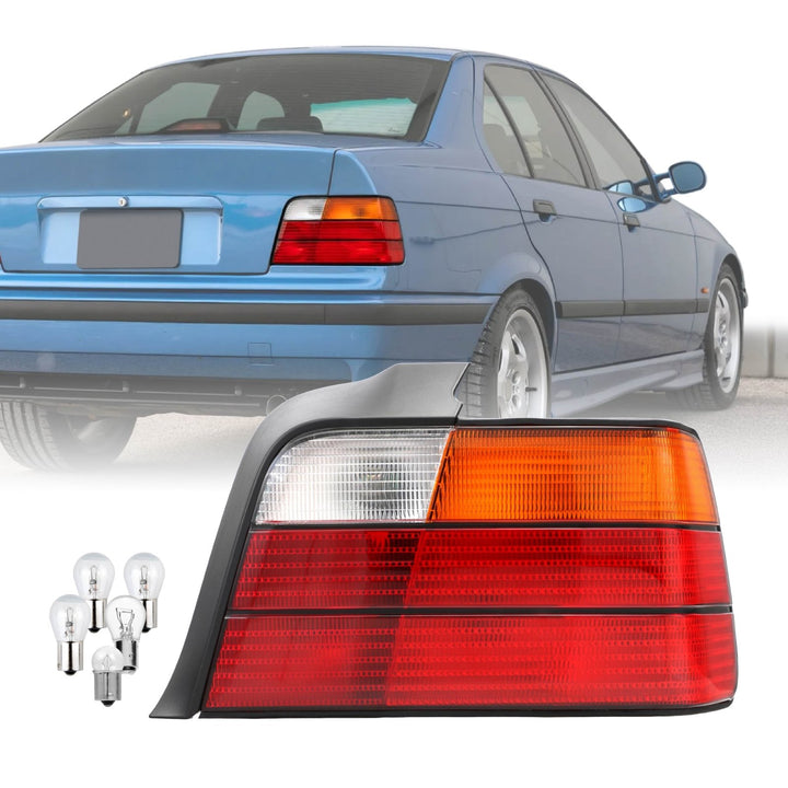 1992 1993 1994 1995 1996 1997 1998 BMW E36 E 36 3 Series M3 M 3 4D 4 D Door Sedan Red Amber Lens AM After Market Aftermarket Original Replacement Tail Lights

#fit-type_passenger-right