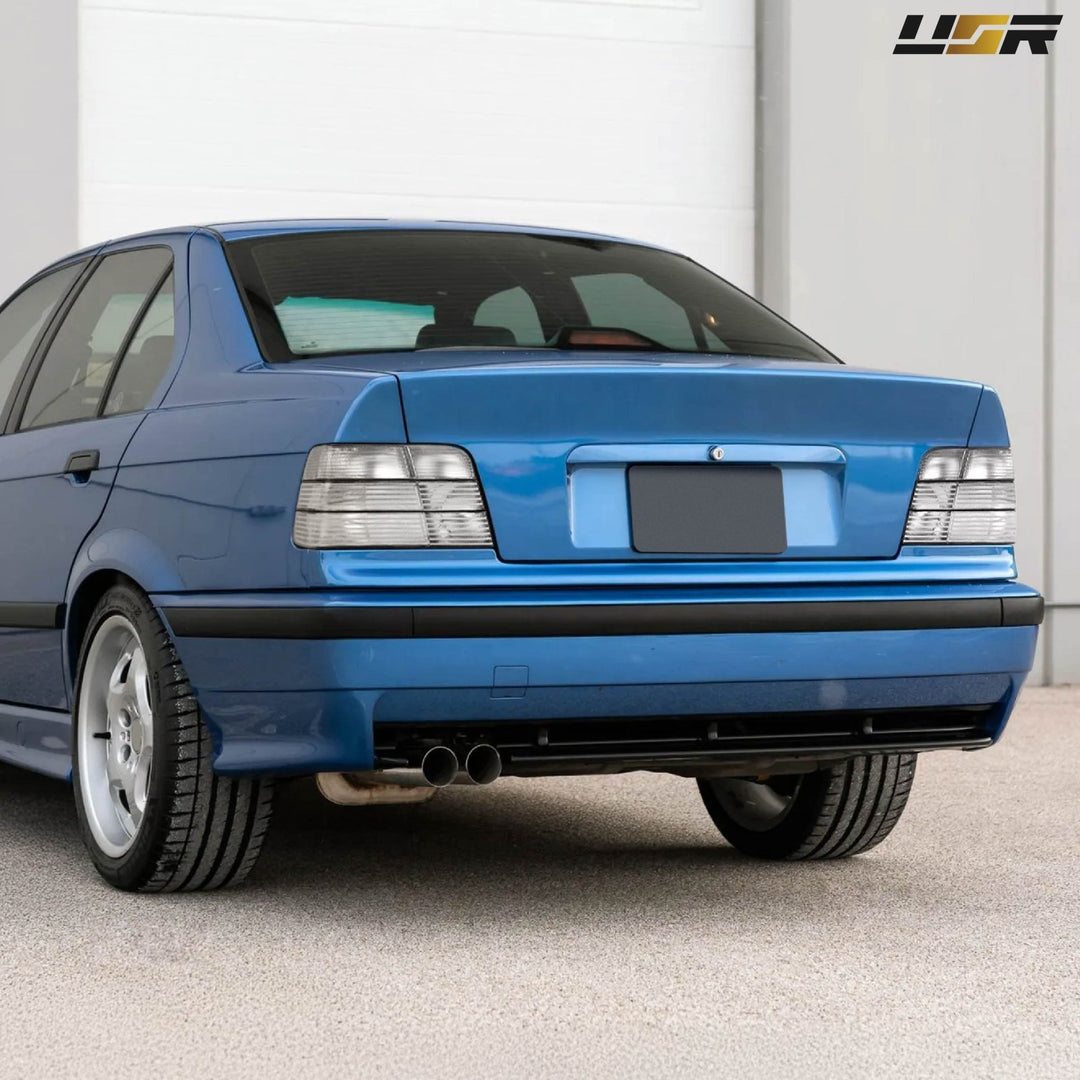 1992-1998 BMW E36 3 Series & M3 4D Sedan All Clear Frosted Lens Tail Lights