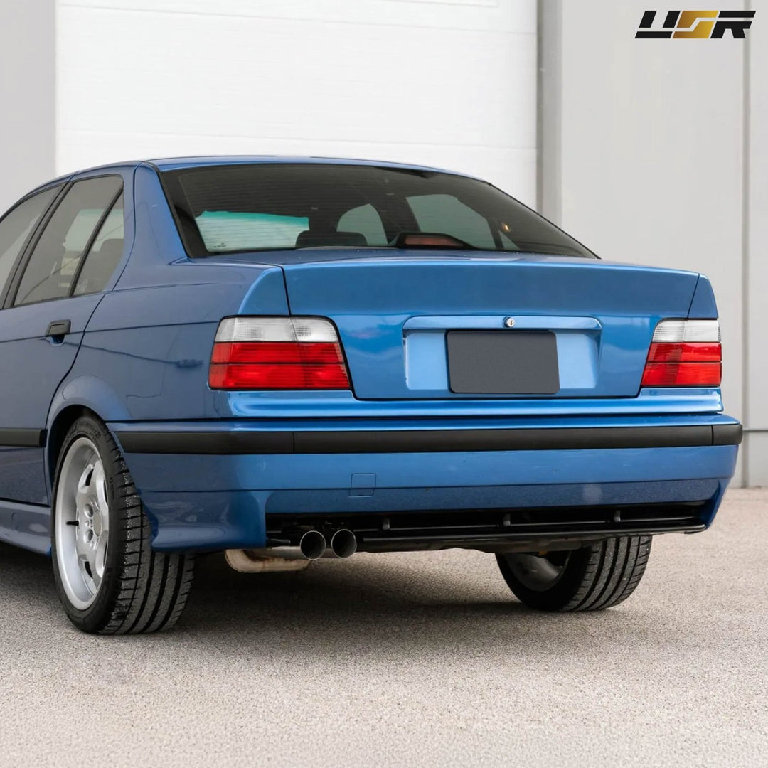 1992 - 1998 BMW E36 3 Series & M3 4D Sedan Red / Clear Lens Tail Lights