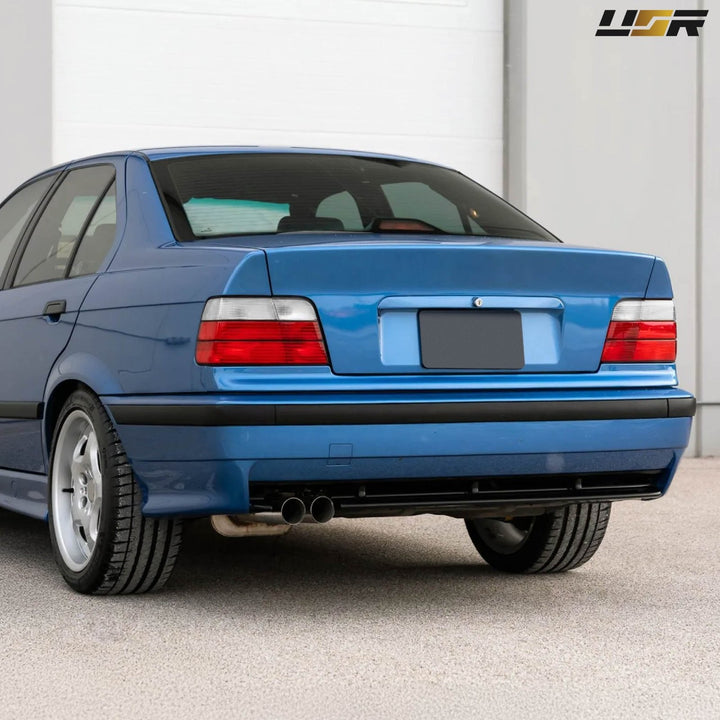 1992 - 1998 BMW E36 3 Series & M3 4D Sedan Red / Clear Lens Tail Lights