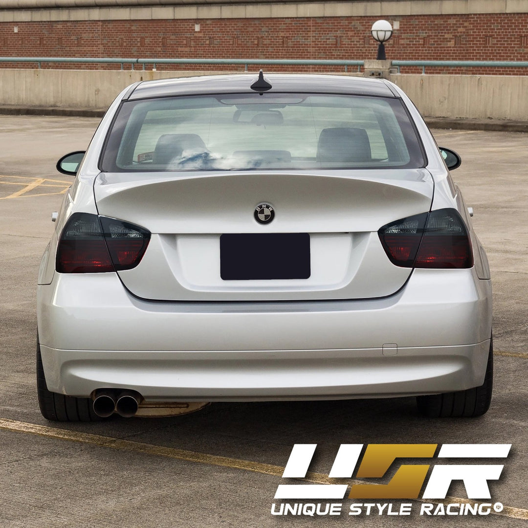 2006 - 2008 BMW 3 Series E90 4 Door Sedan Euro OEM Style Blackline Red/Smoke Lens Tail Light