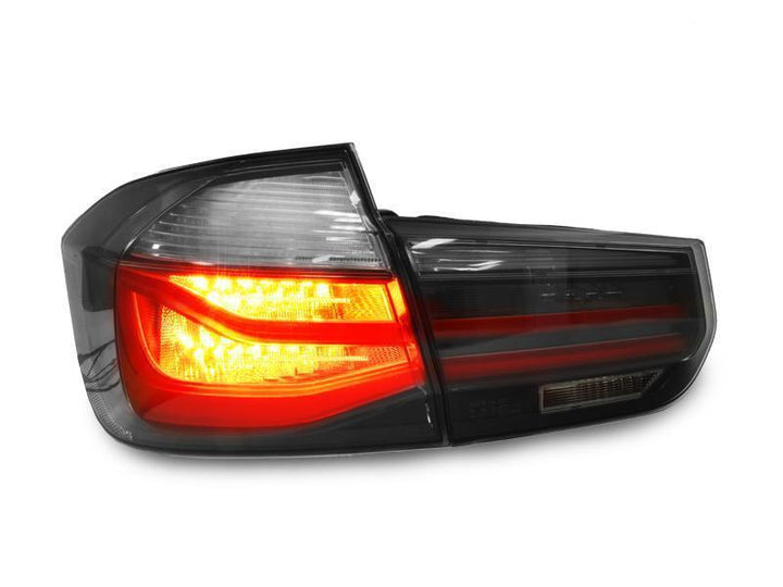 2012 - 2015 BMW 3 Series F30 4D Sedan LCI 4 Pieces LED Light Bar Rear Tail Lights OEM Red or Blackline