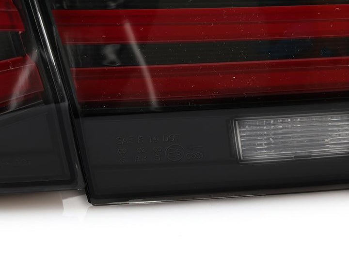 2012 - 2015 BMW 3 Series F30 4D Sedan LCI 4 Pieces LED Light Bar Rear Tail Lights OEM Red or Blackline
