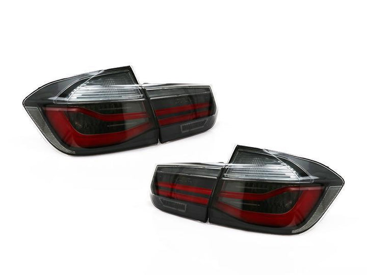 2016 - 2018 BMW 3 Series F30 4D Sedan LCI 4 Pieces BLACKLINE LED Light Bar Rear Tail Lights