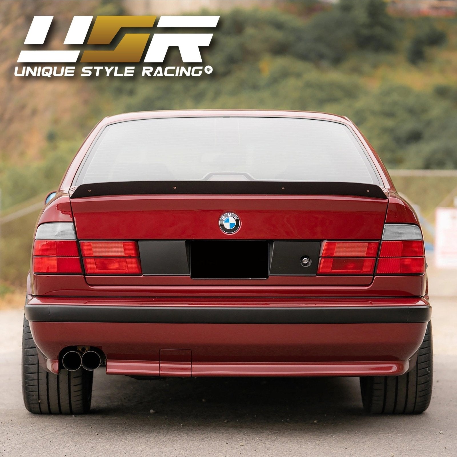 1989-1996 BMW E34 5 Series 4D Sedan Red/Clear Tail Light – Unique