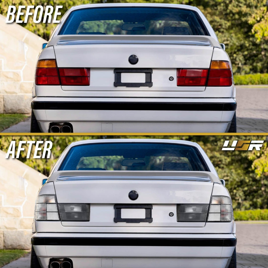 1989 1990 1991 1992 1993 1994 BMW E34 5 Series 4D All Clear, Monochrome, Red Clear, or Smoke Lens Tail Lights

#lens-color_monochrome
