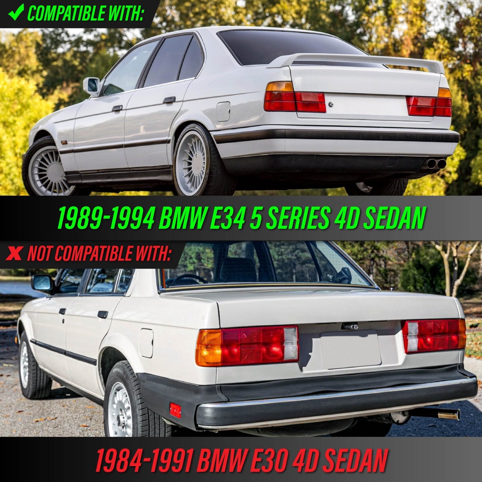 1989-1996 BMW 5 SERIES E34- Unique Style Racing