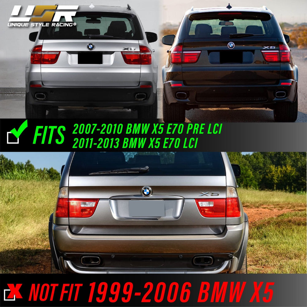 2007-2013 BMW E70 X5 OEM LCI Facelift Style Light Bar LED Smoke or Red/Clear Rear Tail Light Set

#lens-color_red-clear-lens