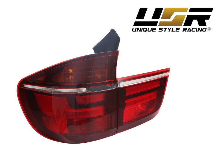 2007 - 2013 BMW E70 X5 OEM LCI Facelift Style Light Bar LED Smoke or Red/Clear Rear Tail Light Set