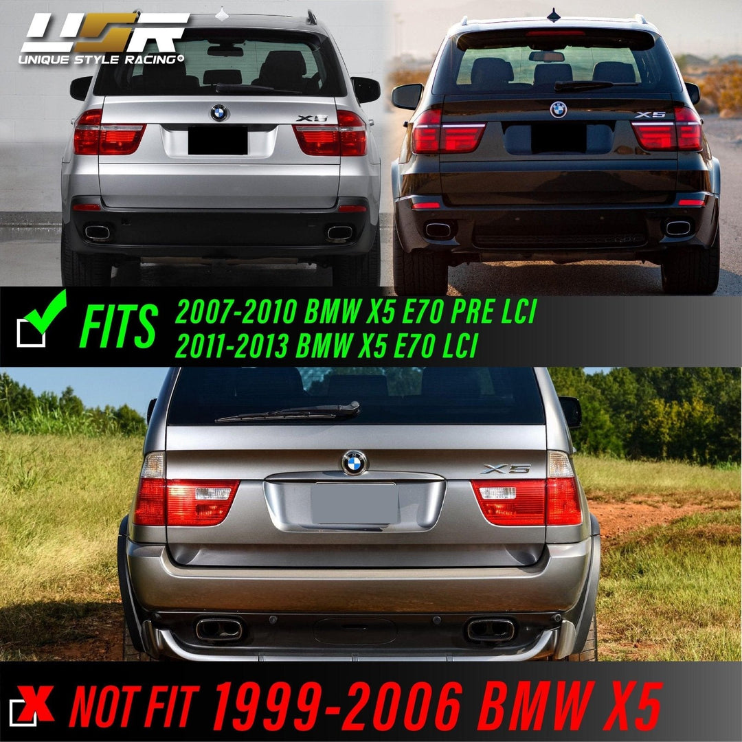 2007 - 2013 BMW E70 X5 OEM LCI Facelift Style Light Bar LED Smoke or Red/Clear Rear Tail Light Set