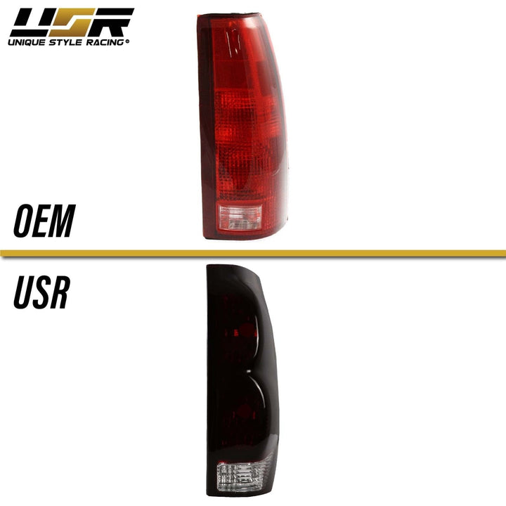 2002 - 2006 Chevy Chevrolet Avalanche Pickup Truck Dark Smoke Red Lens Tail Lights