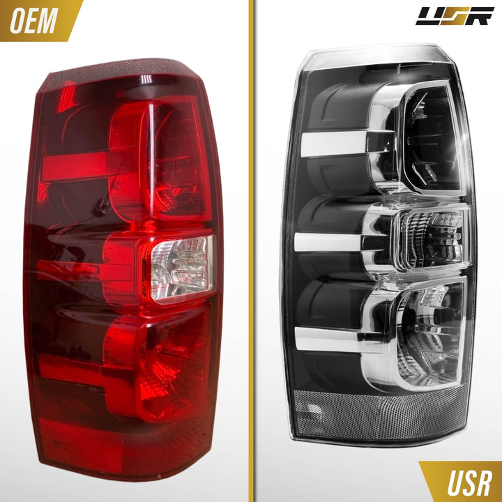 2007 - 2013 Chevrolet Chevy Avalanche EG All Clear Lens Tail Lights
