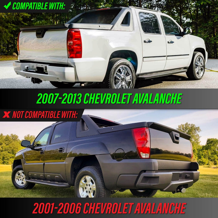 2007 - 2013 Chevrolet Chevy Avalanche EG All Clear Lens Tail Lights