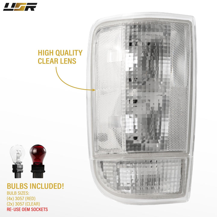 1995 - 2004 Chevrolet Chevy Blazer & GMC Jimmy, 1997 - 2001 Envoy EG All Clear Lens Tail Lights