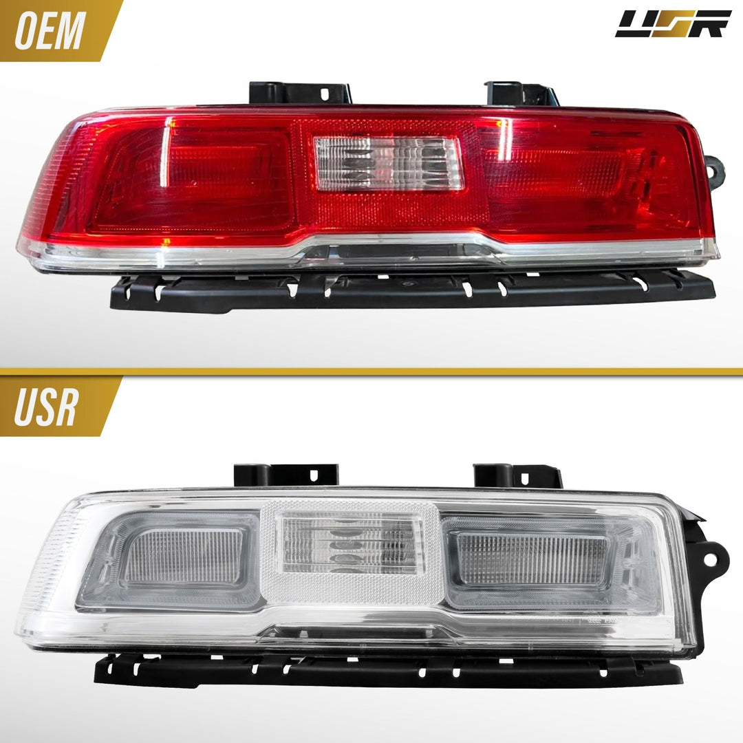 2014 - 2015 Chevrolet Chevy Camaro All Clear Lens Tail Lights
