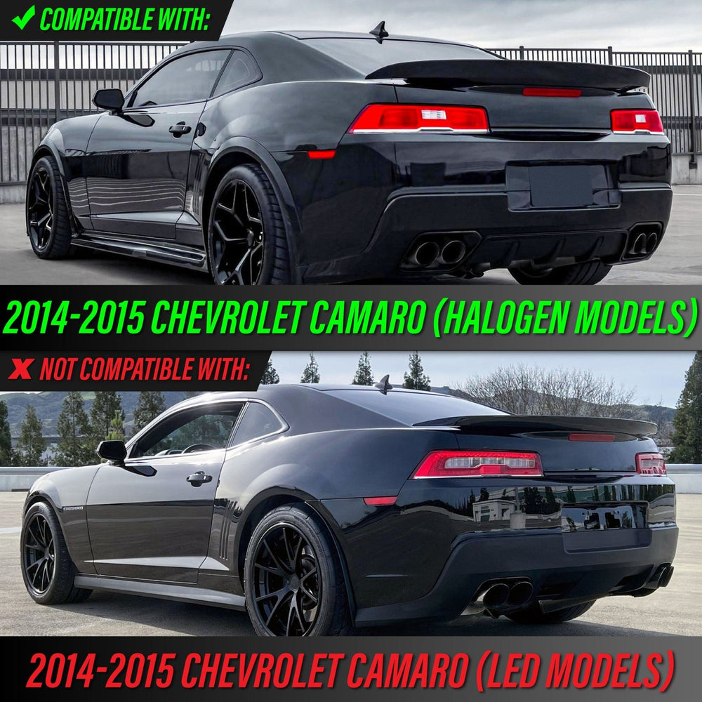 2014 - 2015 Chevrolet Chevy Camaro All Clear Lens Tail Lights