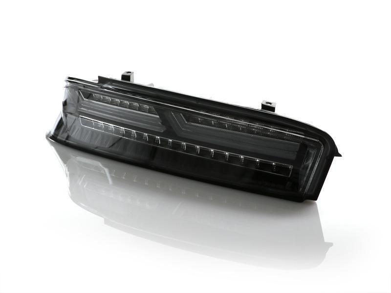 2016 - 2018 Chevy Camaro Black Housing Clear or Smoke Lens Amber Sequential Turn Signal FULL LED Tail Light