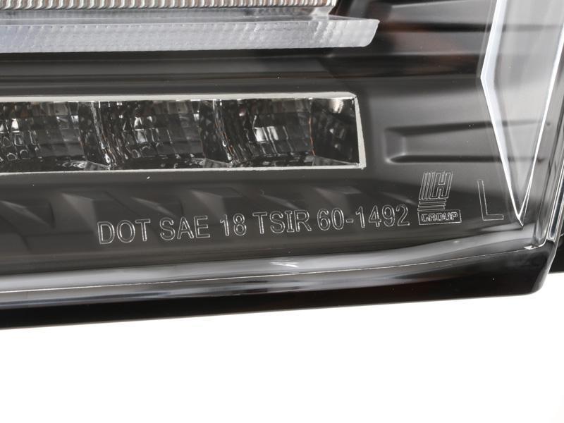 2016 - 2018 Chevy Camaro Black Housing Clear or Smoke Lens Amber Sequential Turn Signal FULL LED Tail Light