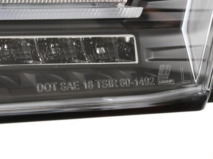 2016 - 2018 Chevy Camaro Black Housing Clear or Smoke Lens Amber Sequential Turn Signal FULL LED Tail Light