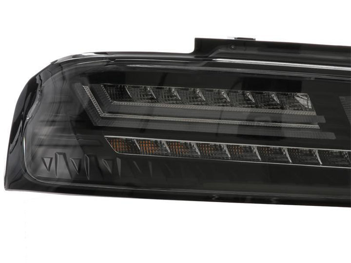 2016 - 2018 Chevy Camaro Black Housing Clear or Smoke Lens Amber Sequential Turn Signal FULL LED Tail Light