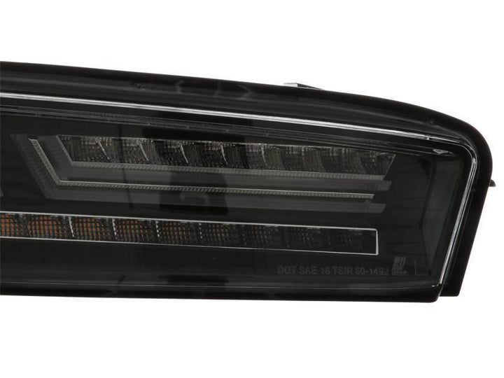 2016 - 2018 Chevy Camaro Black Housing Clear or Smoke Lens Amber Sequential Turn Signal FULL LED Tail Light