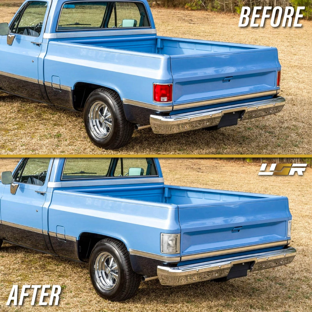 1978 - 1991 Chevy Chevrolet CK Truck All Clear Lens Tail Lights