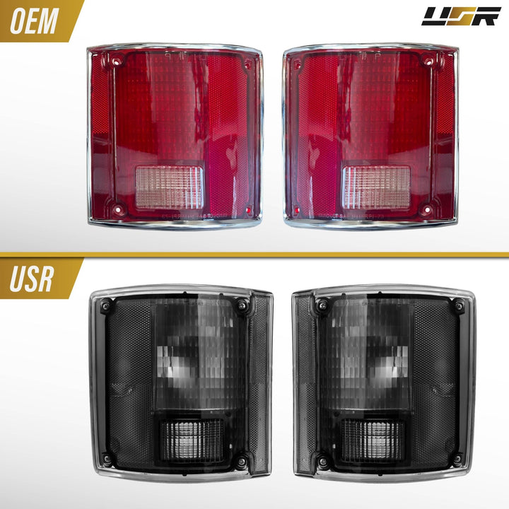 1978 - 1991 Chevy Chevrolet CK Truck Smoke Lens Tail Lights
