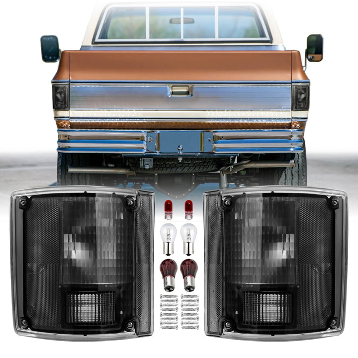 1978 - 1991 Chevy Chevrolet CK Truck Smoke Lens Tail Lights