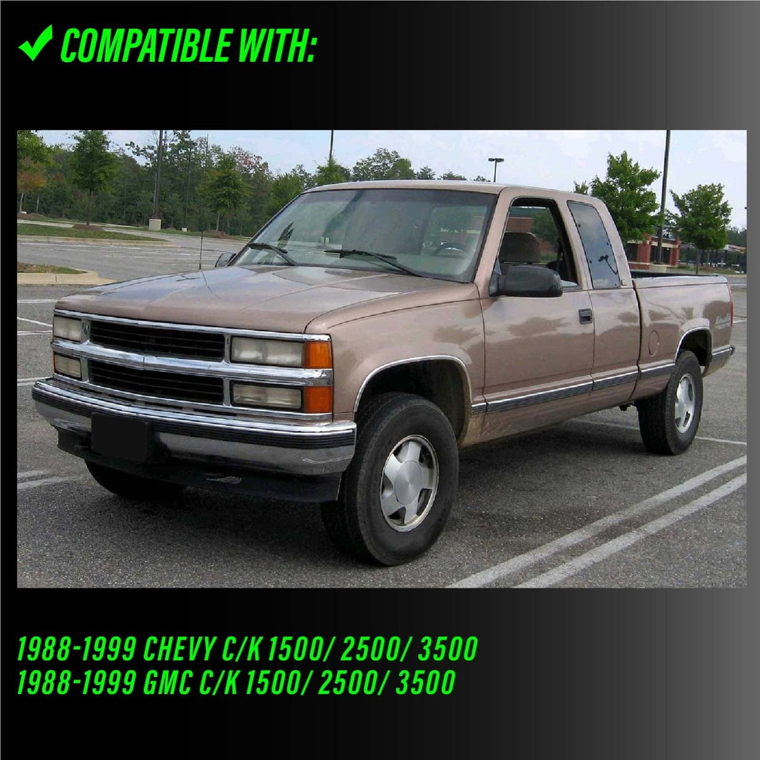 1988 - 2000 Chevy Chevrolet CK, Suburban, Blazer, Tahoe & GMC C/K, Suburban, Yukon & Cadillac Escalade Truck All Clear Lens Tail Lights

#light-source_led